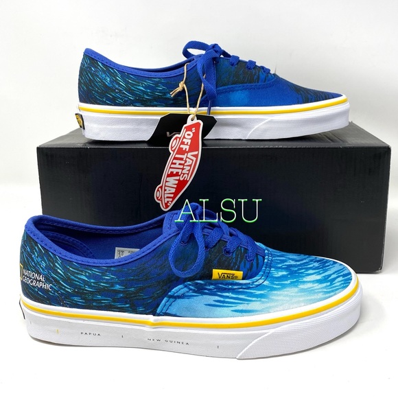 💖MEGA SALE💖VANS National Geographic Shoes Era Blue Women's 5.5 | 6 VN0A2Z5I002 - Picture 2 of 12